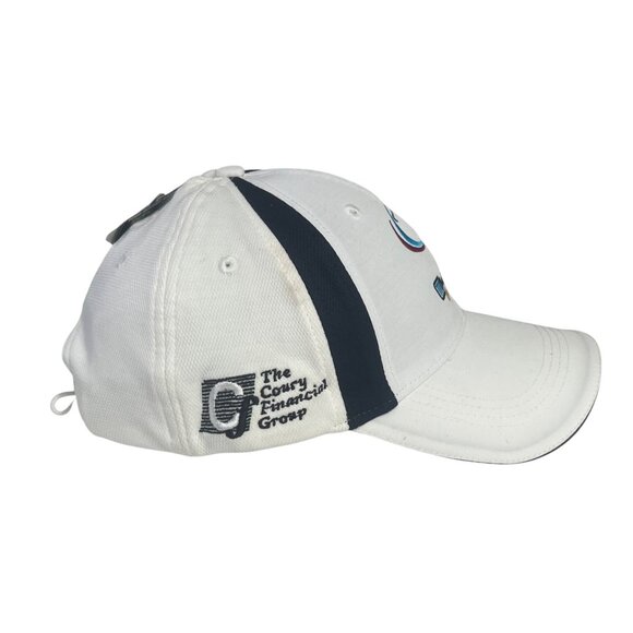 Mylan Classic Performance Golf Cap Hat White Adjustable Strap Back New - Picture 2 of 14